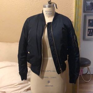 Navy Blue Bomber (Petite)